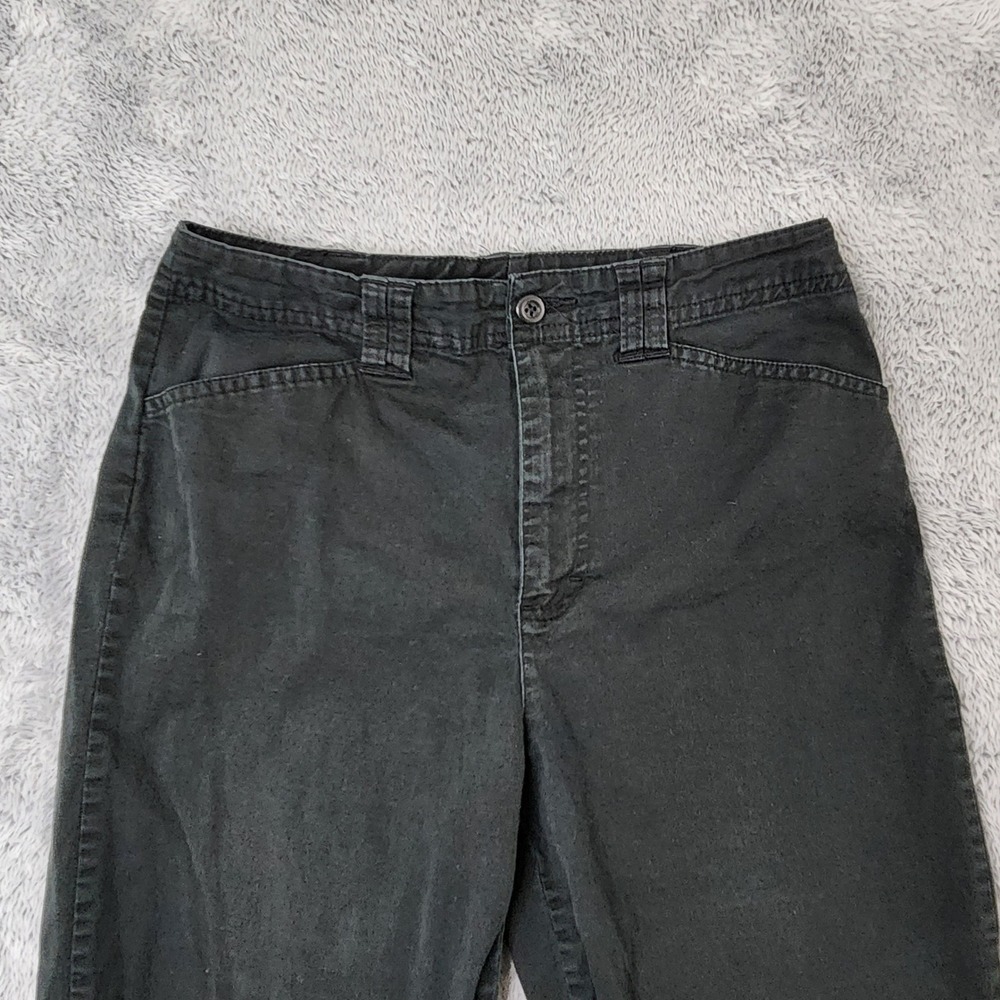White Stag Capris Women 6 Black Soot Stretch Cropped Pants WS513240 Cotton Blend - Picture 3 of 11